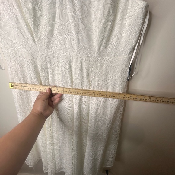 Torrid White Lace Wedding Dress - Picture 9 of 10